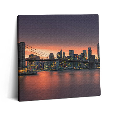 Vászonkép 60x60 Keleti folyó New Yorkban