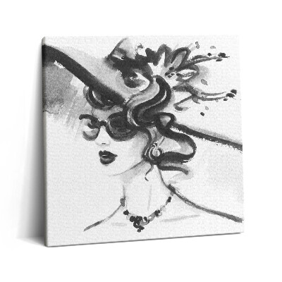 Vászonkép 60x60 Divatos nő