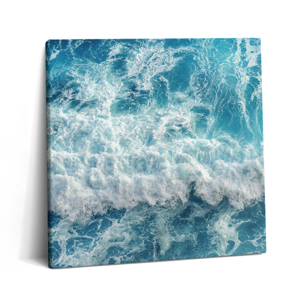 Vászonkép 60x60 Madártávlatból az óceán hullámai