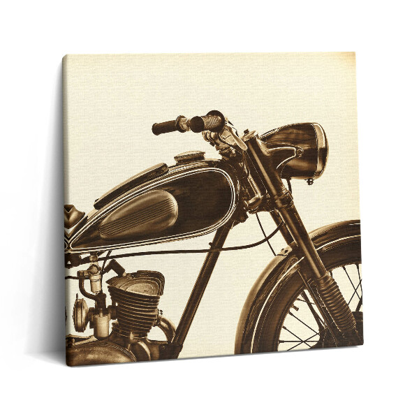 Vászonkép 60x60 Retro szepia - vintage stílusú motorkerékpár