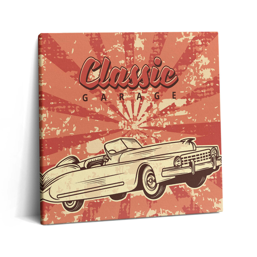 Vászonkép 60x60 Grunge vintage retro autó
