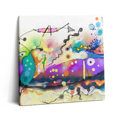 Vászonkép 60x60 Halak képe a tengerben