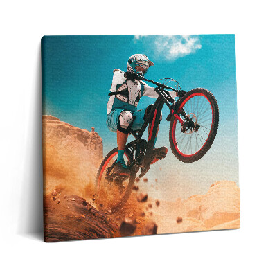 Vászonkép 60x60 Motorozás a sivatagban