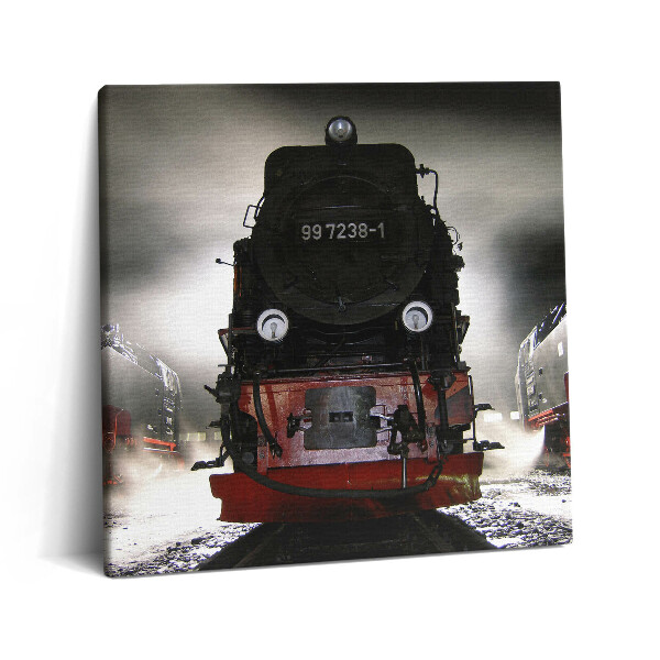 Vászonkép 60x60 Éjszakai mozdonyok