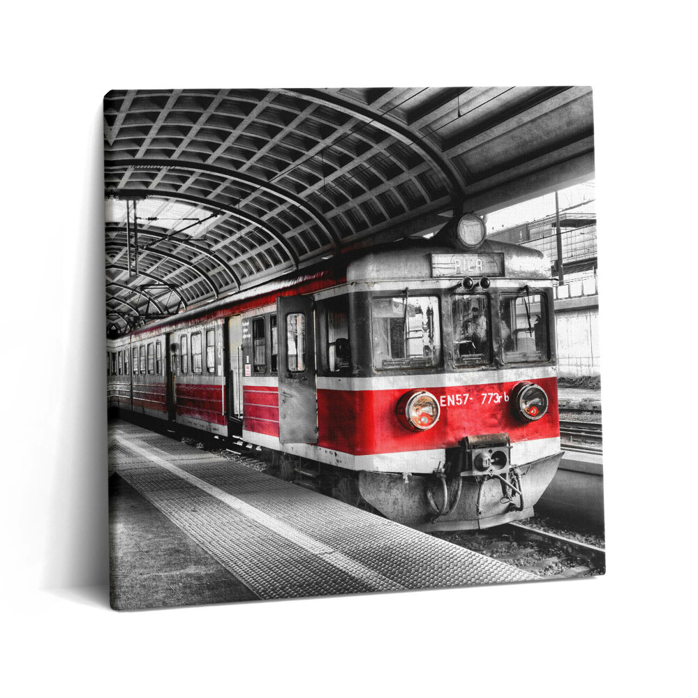 Vászonkép 60x60 Régi vasúti peron