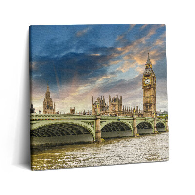 Vászonkép 60x60 Londoni építészeti tájkép