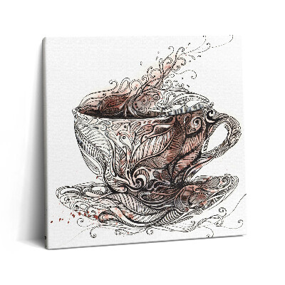 Vászonkép 60x60 Egy csésze kávé