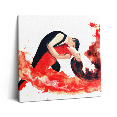 Vászonkép 60x60 Érzéki tangó tele érzelmekkel