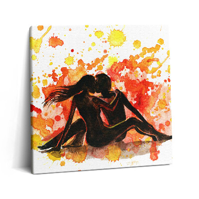 Vászonkép 60x60 Szerelmes pár szerelemben