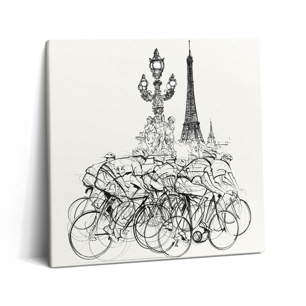 Vászonkép 60x60 Kerékpárverseny absztrakt