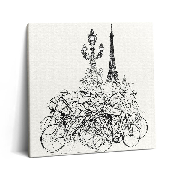 Vászonkép 60x60 Kerékpárverseny absztrakt