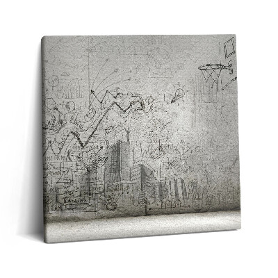 Vászonkép 60x60 Városi vázlat