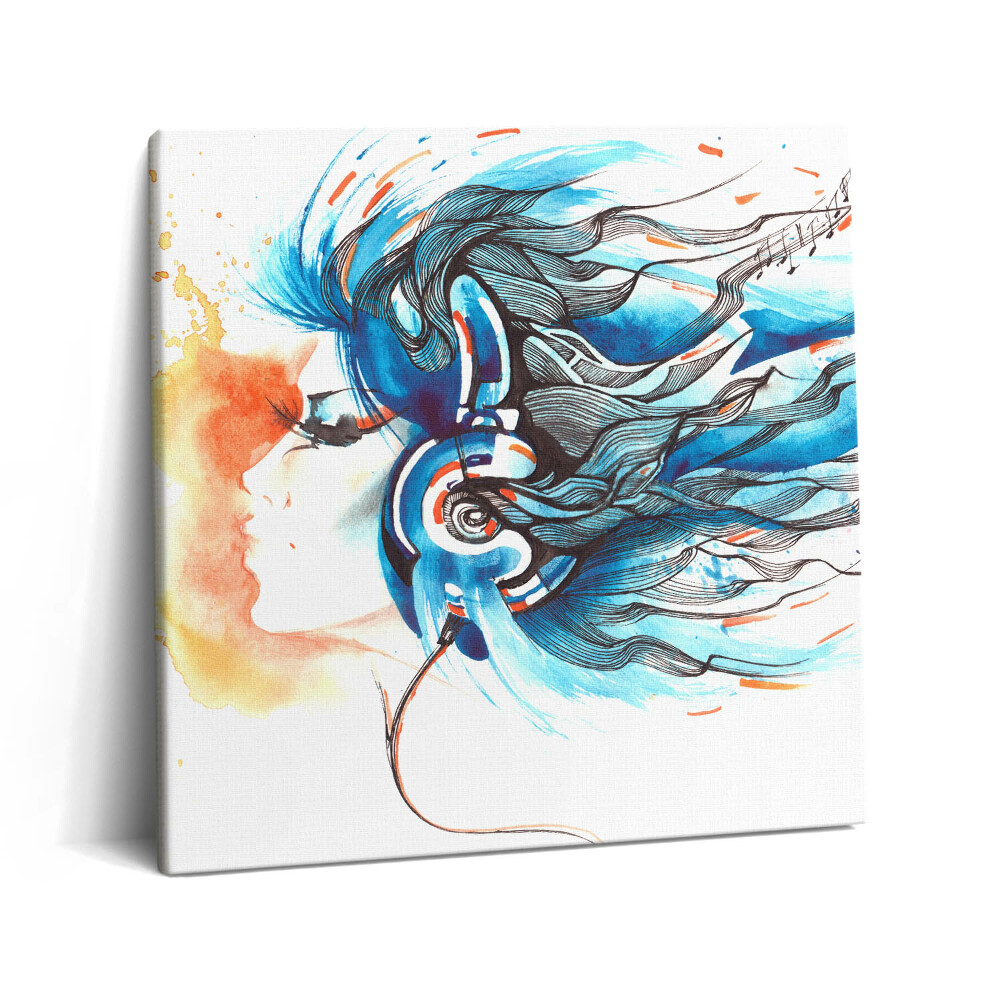 Vászonkép 60x60 Zenei hangok illusztráció