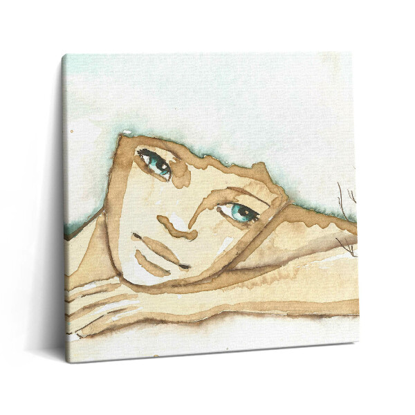 Vászonkép 60x60 Egy nő portréja