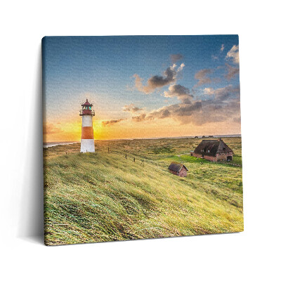 Vászonkép 60x60 A sylt-i világítótorony neve