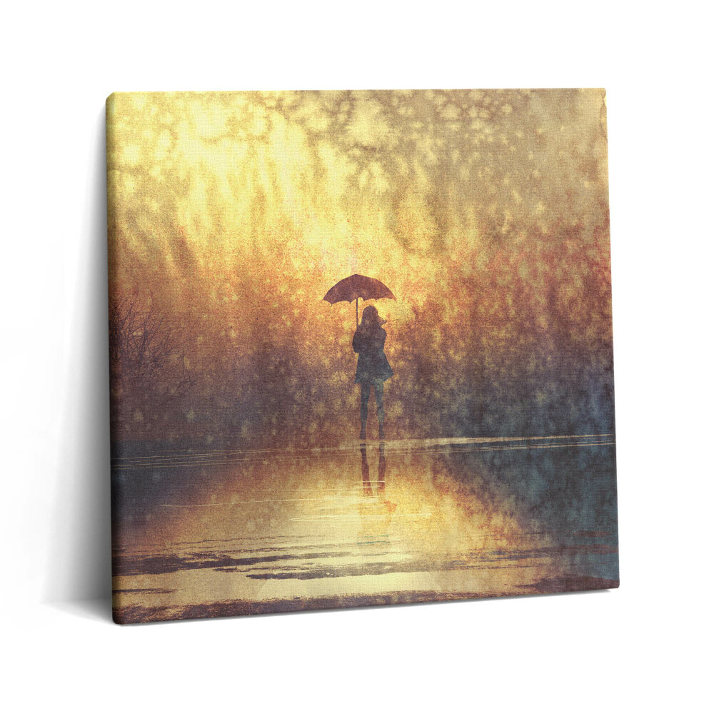 Vászonkép 60x60 Nő esernyővel