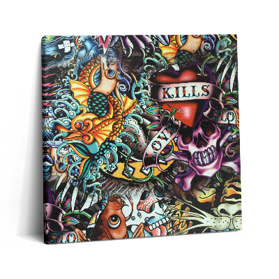 Vászonkép 60x60 Graffiti tetoválás
