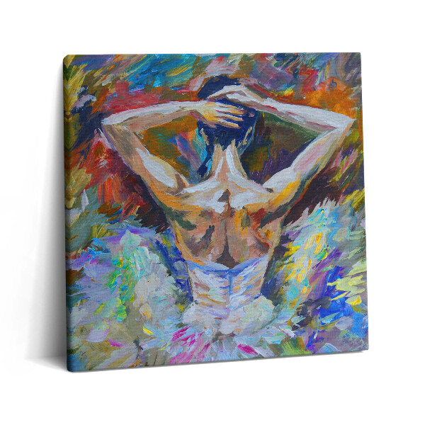 Vászonkép 60x60 Festett balerina