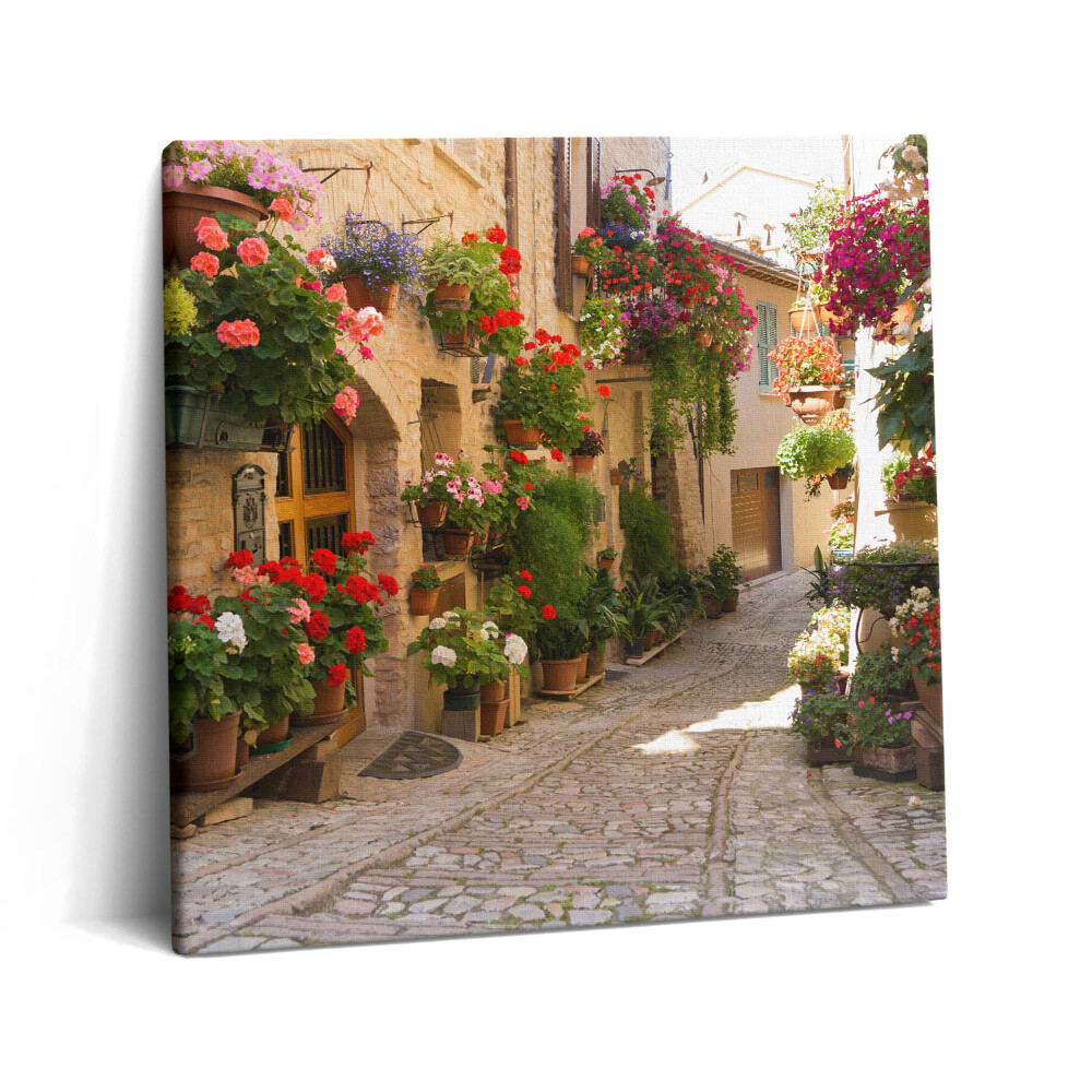 Vászonkép 60x60 Virágos sugárút