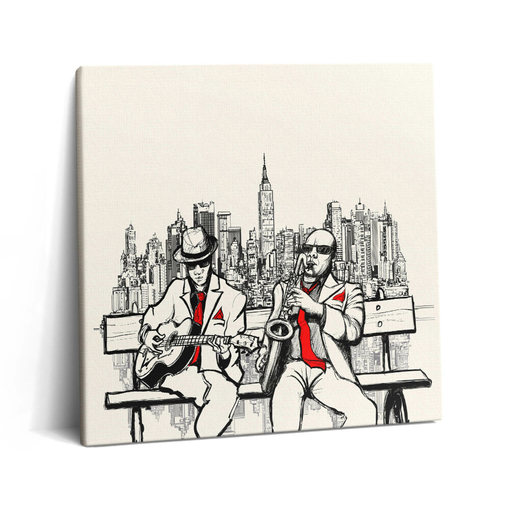 Vászonkép 60x60 Jazz New Yorkban