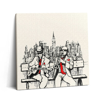 Vászonkép 60x60 Jazz New Yorkban