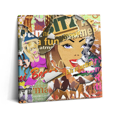 Vászonkép 60x60 Képeslap egy nyaralásról