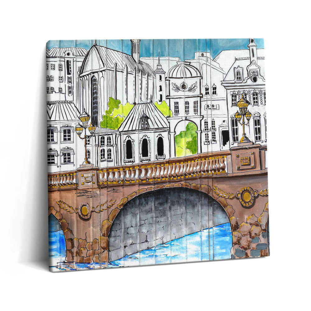 Vászonkép 60x60 Városi graffiti kultúra - Franciaország