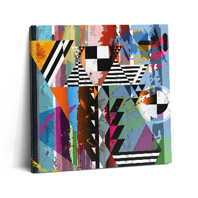 Vászonkép 60x60 Absztrakt csíkok és háromszögek