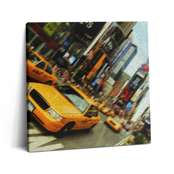 Vászonkép 60x60 Sárga taxik New Yorkban