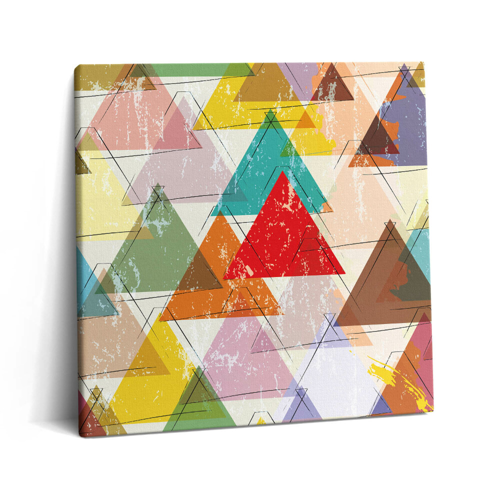 Vászonkép 60x60 Geometrikus mintás háromszögek