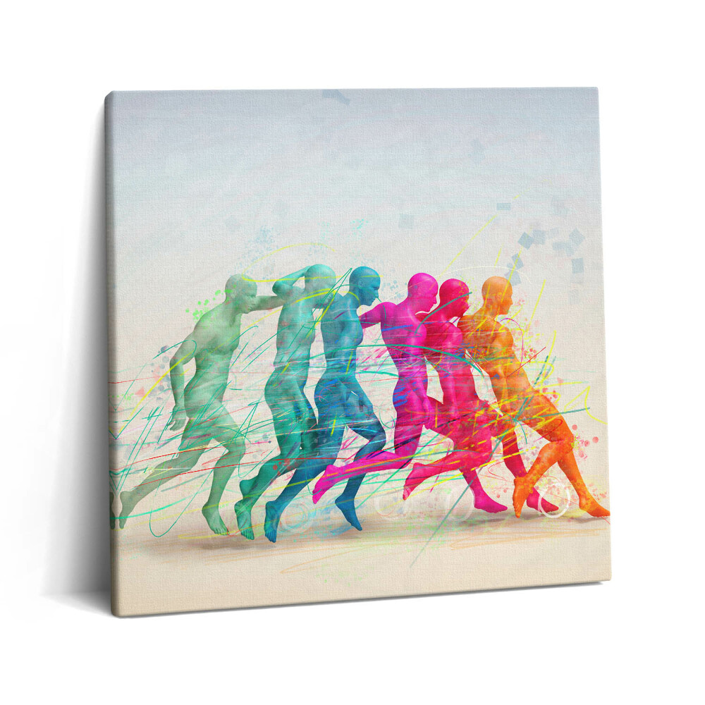 Vászonkép 60x60 Színes emberek