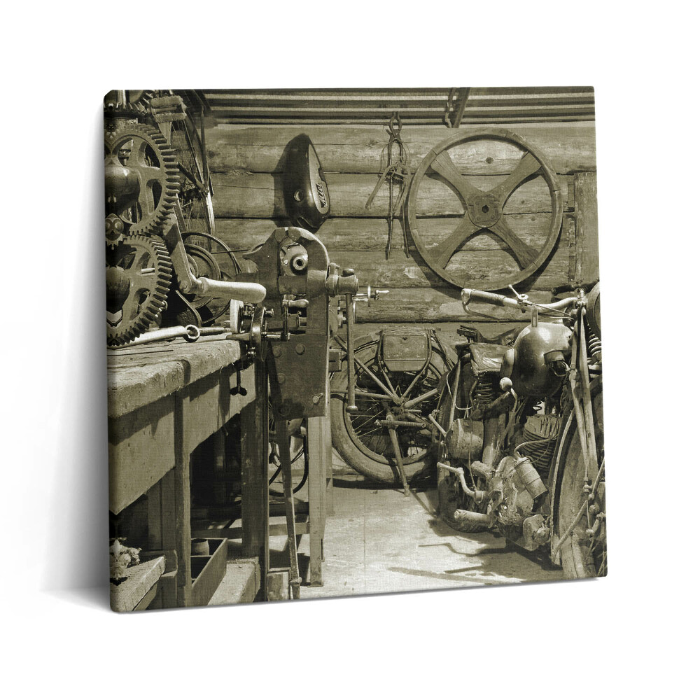 Vászonkép 60x60 Régi motorkerékpárok