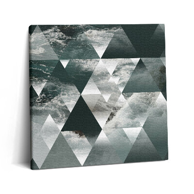 Vászonkép 60x60 Tengeri hullámok geometriai absztrakciója