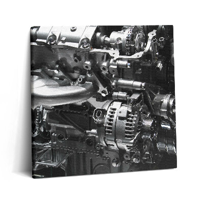 Vászonkép 60x60 Egy autó motorjának egy része