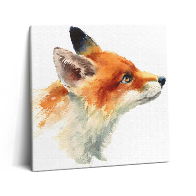 Vászonkép 60x60 Akvarell egy fiatal róka