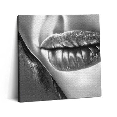 Vászonkép 60x60 Egy nő szája