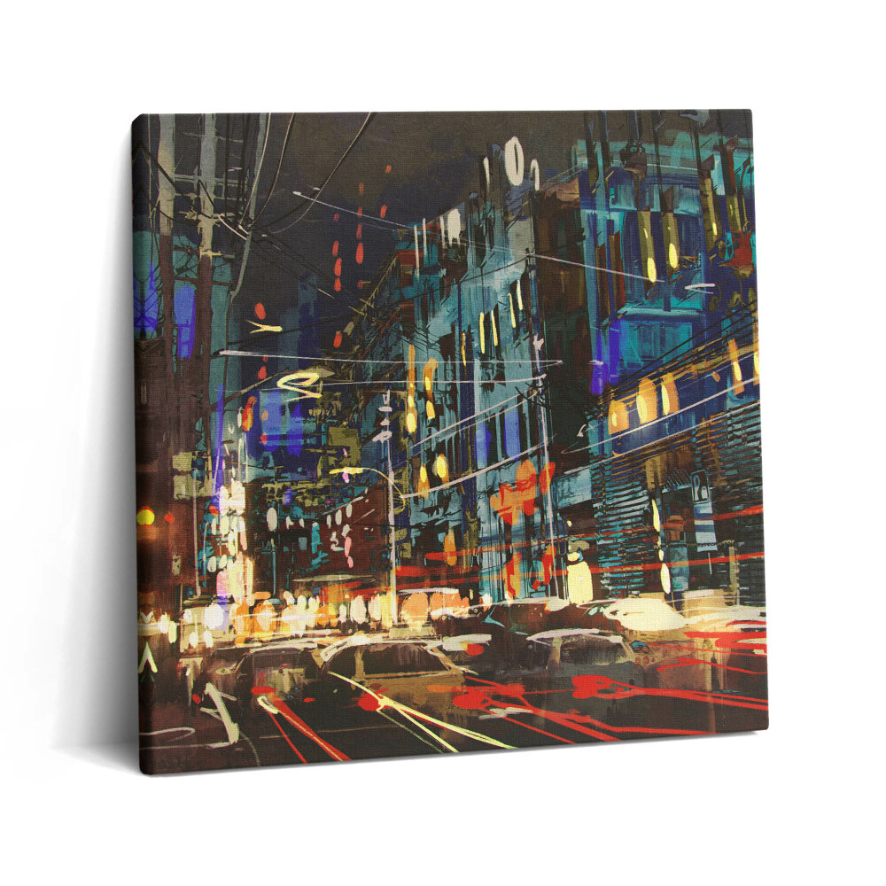 Vászonkép 60x60 Éjszakai város