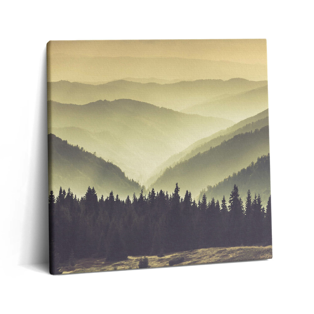 Vászonkép 60x60 Ködös hegyoldal