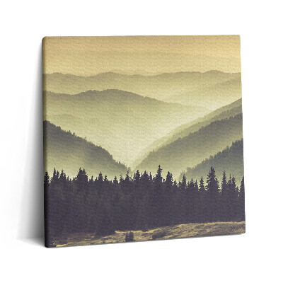 Vászonkép 60x60 Ködös hegyoldal