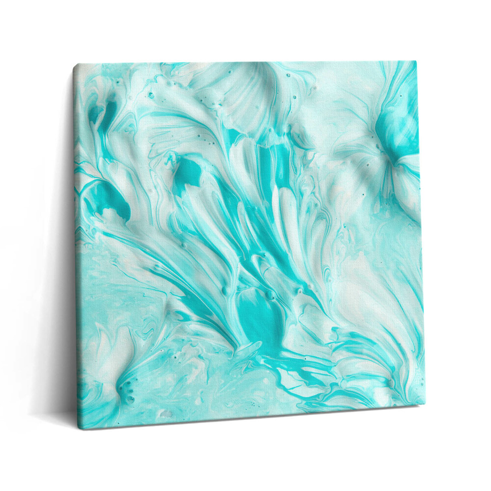 Vászonkép 60x60 Absztrakt kék tapéta