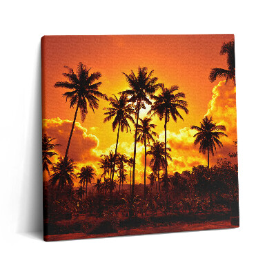 Vászonkép 60x60 Pálmafák Thaiföld Klong Prao strand