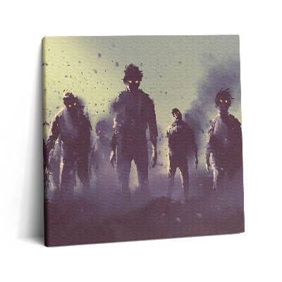 Vászonkép 60x60 Zombik Halloween éjszakáján