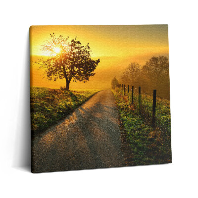 Vászonkép 60x60 Köd napfelkeltekor