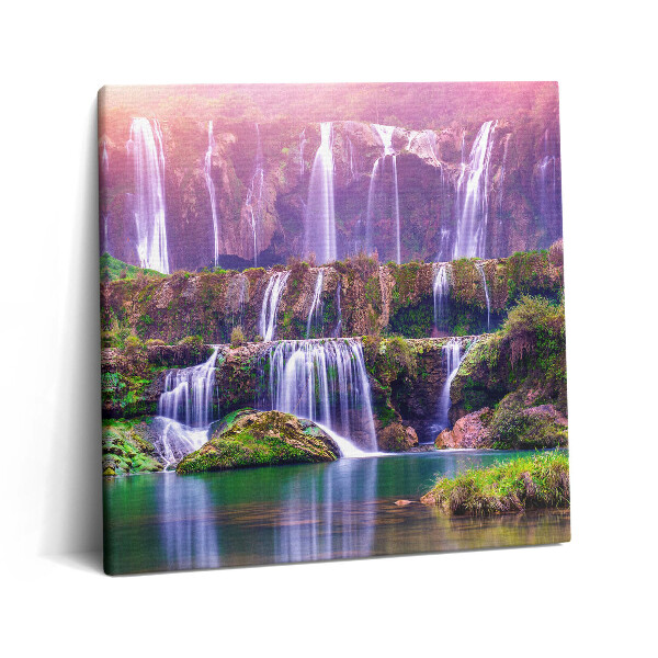 Vászonkép 60x60 Jiulong vízesés Kínában