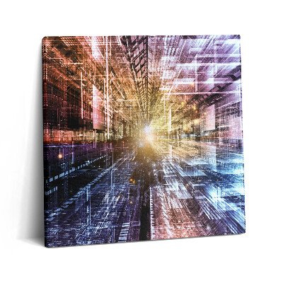 Vászonkép 60x60 Fények absztrakt mintája