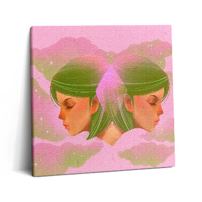 Vászonkép 60x60 Absztrakt női portré