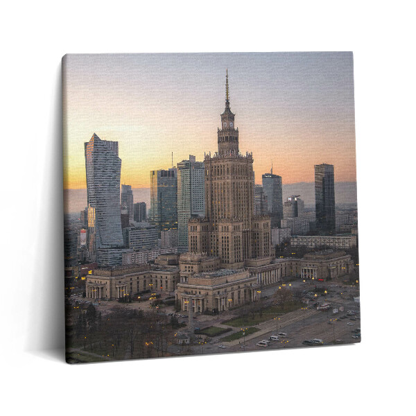 Vászonkép 60x60 Kulturális és Tudományos Palota Varsó