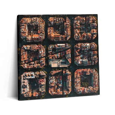 Vászonkép 60x60 Város geometria Barcelona