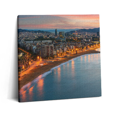 Vászonkép 60x60 Keleti strand Barcelonában