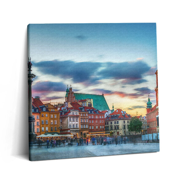 Vászonkép 60x60 Varsói óváros kastélya